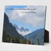 山を征服 フォトプラーク (側面)