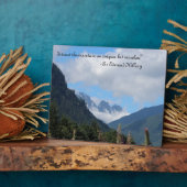 山を征服 フォトプラーク (側面)