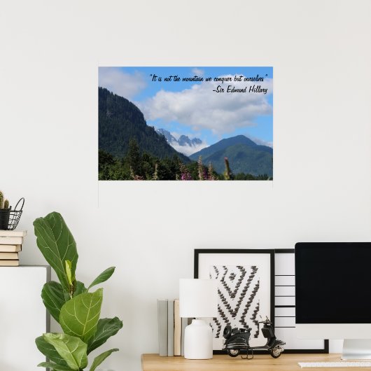 山を征服 ポスター (ホームオフィス)