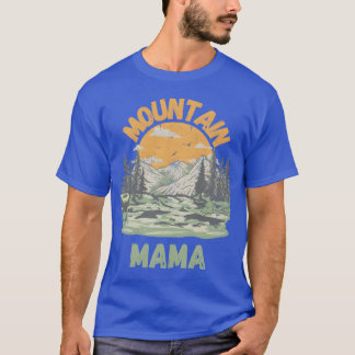 山を愛するすべての母親のための山ママv tシャツ