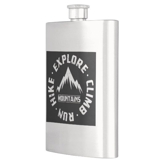 山を探索する フラスク (左)