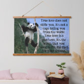 山を望む木のパンダの頂上 吊り下げ型タペストリー (寝室)