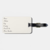 山を望む美しい砂漠の日の出 ラゲッジタグ (裏面横)