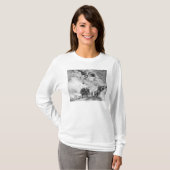 山を来る駅馬車の行列 Tシャツ (正面フル)