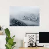 山を流れる雲 ポスター (ホームオフィス)