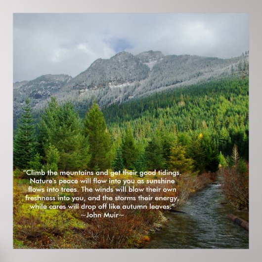 山を登る ポスター (正面)