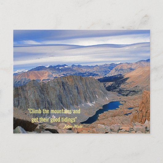 山を登る ポストカード (正面)