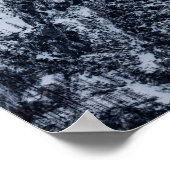 山を覆う威厳のある雲 ポスター (角)