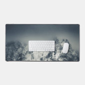 山を覆う闇と雲 デスクマット (キーボード&マウス)