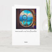 山を見下ろす窓のドリームキャッチャー カード (裏面)