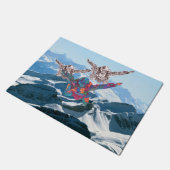 山を越えたスカイダイビング ドアマット (アングル)