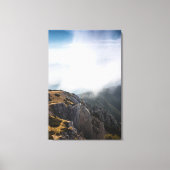 山を越えて流れる雲 キャンバスプリント (正面)