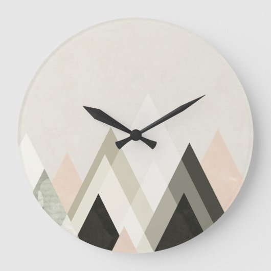 山を越える山III ラージ壁時計 (正面)