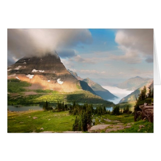 山を通って掃除する雲 (正面横)