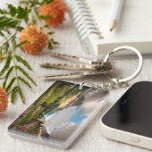 山を通って掃除する雲 キーホルダー (正面右)