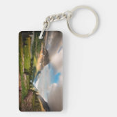 山を通って掃除する雲 キーホルダー (裏面)