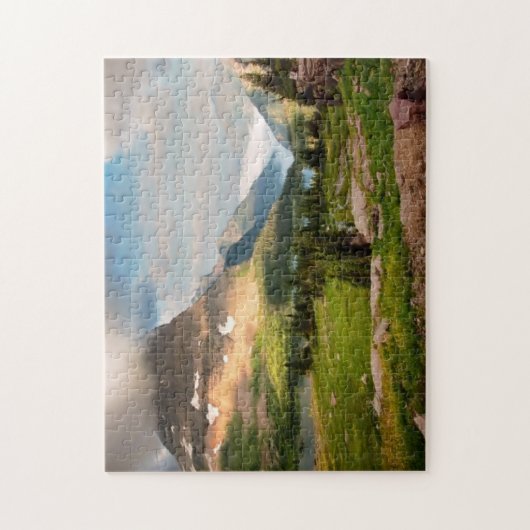 山を通って掃除する雲 ジグソーパズル (縦)