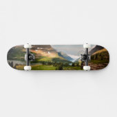 山を通って掃除する雲 スケートボード (横)