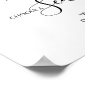 山を選んで席を選ぶ、ではなく、サイドを選ぶ ウェディング ポスター (角)