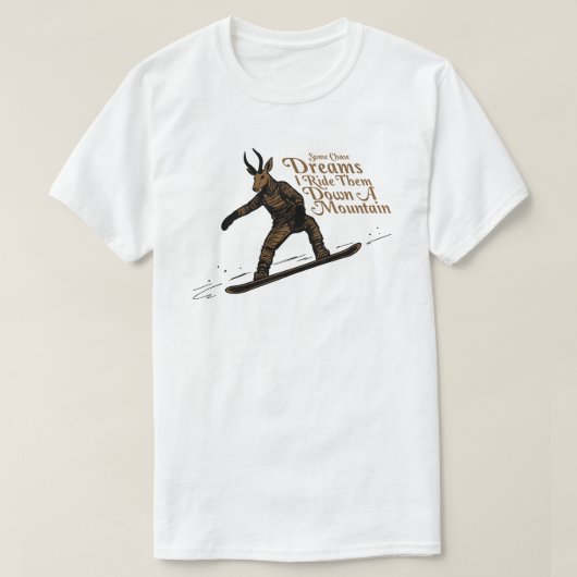 山を駆け下りる夢に乗って Tシャツ (デザイン正面)