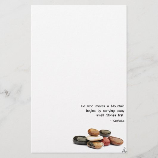 山を…動かす彼- Confucious 便箋 (正面)