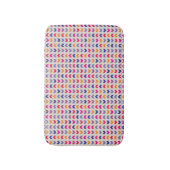 山アステカ形カラフルパターン バスマット (正面縦)