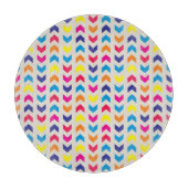 山アステカ形カラフル カッティングボード (正面)