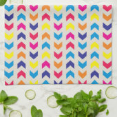 山アステカ形カラフル キッチンタオル (折り畳み)