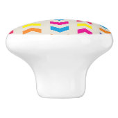 山アステカ形カラフル セラミックノブ (側面)