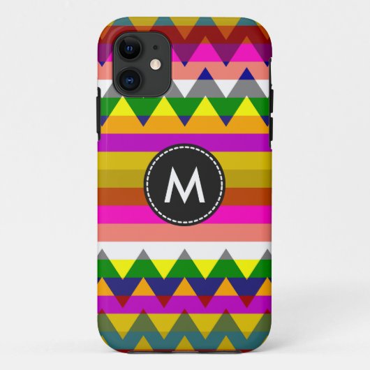 山アステカ形ストライプのパターン#9 Case-Mate iPhoneケース (裏面)