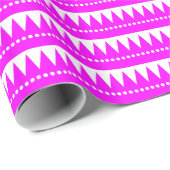 山アステカ色 – マゼンタオンホワイト ラッピングペーパー (ロールコーナー)