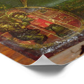 山アソスからの燃えるブッシュのヴァージン ポスター (角)