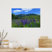 山アダムスとルピネス大統領の山脈 ポスター (キッチン)