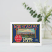 山アダムス梨クレートラベルヤキマ， WA ポストカード (スタンド正面)