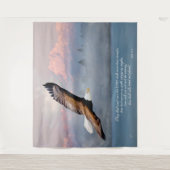 山アップと翼のようなイーグルズファインアート タペストリー (正面)