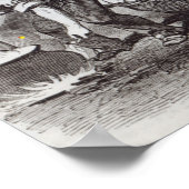 山アレクサンダー金ゴールドの夕べの混乱 ポスター (角)