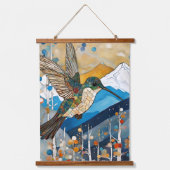 山アールヌーボー 吊り下げ型タペストリー (正面)