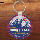 山イェールコロラド – 14ers fourteener hiking キーホルダー (正面)