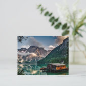 山イタリアン湖の風景の写真 ポストカード (スタンド正面)
