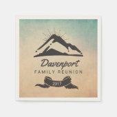 山イラストレーションとサンレイズファミリー懇親会 スタンダードカクテルナプキン (正面)