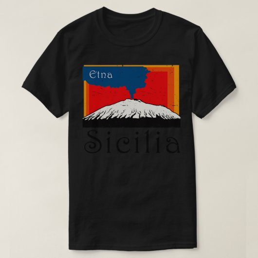 山エトナシチリア Tシャツ (デザイン正面)