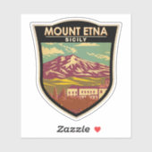 山エトナシチリートラベルアートヴィンテージ シール (シート)