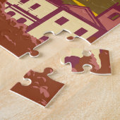 山エトナシチリートラベルアートヴィンテージ ジグソーパズル (側面)