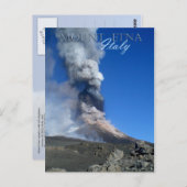 山エトナ – 火山噴火 ポストカード (正面/裏面)