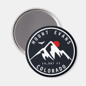 山エバンズワイルドネス14er – コロラド山脈 マグネット (正面/裏面)