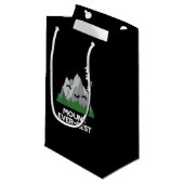 山エバーレストマウンおもしろいテンプンダークBG スモールペーパーバッグ (正面アングル)