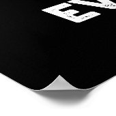 山エバーレストマウンおもしろいテンプンダークBG ポスター (角)