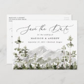 山エバ素朴ーグリーンフォレストの日付を保存 案内ポストカード (正面/裏面)