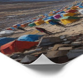 山エベレストのベースキャンプ,ネパール ポスター (角)