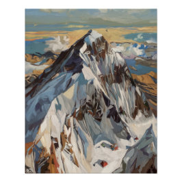 山エベレストトップビューポスター ポスター